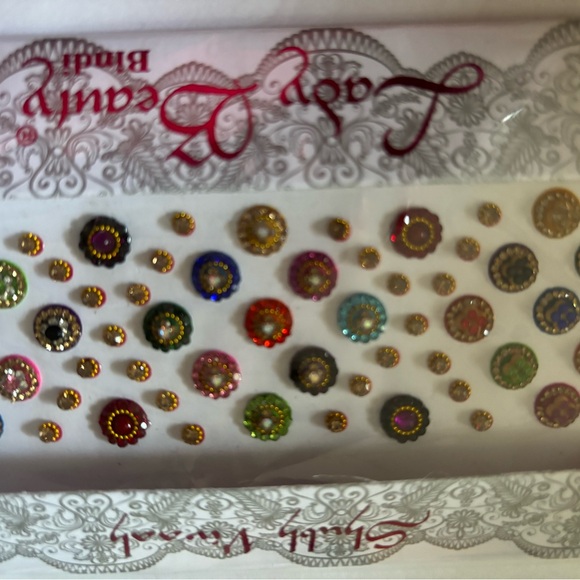 Jumbo Pack Multicolored Bindis, Forehead Gems, Body Jewels - Picture 3 of 11